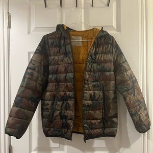 Zara Puffer Camo Coat